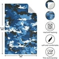 thumbnail image 3 of GZHJMY 1 Pack Camouflage Blue Kitchen Towels, Soft Highly Absorbent Dish Towels Reusable Tea Towels Set, 28"x 18", 3 of 7