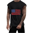 thumbnail image 1 of Hombres Moda Casual Impresión Suéter sin Mangas Cuello Redondo Tanque Deportivo, 1 of 4