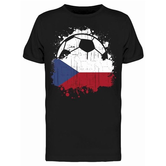 Soccer Team Of Czech Republic T-Shirt Men -Image by Shutterstock Men T-Shirt, Male XX-Large