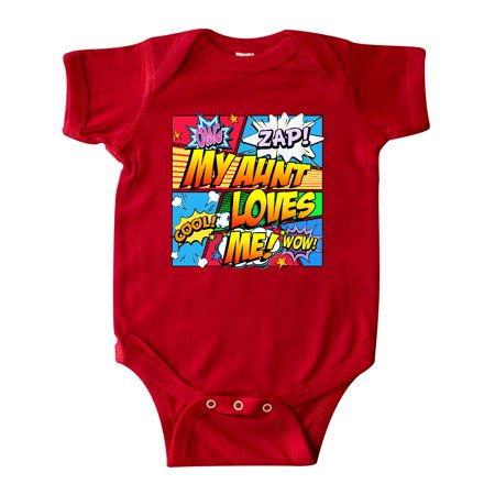 

Inktastic My Aunt Loves Me Gift Baby Boy or Baby Girl Bodysuit