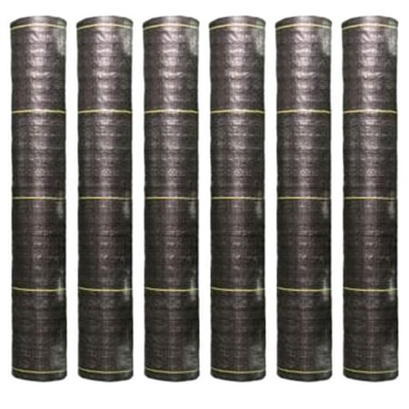 DeWitt Sunbelt 3' Weed Barrier Landscape Fabric Ground Cover, 300 Feet (6 Pack)