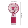 thumbnail image 3 of Virelaxpo Mini USB Rechargeable Handheld Fan Portable Compact 3 Speed Settings Quiet for Outdoor Travel Office Desk Cooling, 3 of 6