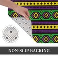 thumbnail image 3 of Non Slip Door Mat, Carnival Mardi Gras Fast Drying Bath Tub Mats, Absorbent Bathroom Rugs Entrance Welcome Mat, Bath MatS for Tub, Floor, Home, Kitchen, Hotel,16x24in, 3 of 7