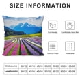 thumbnail image 5 of Chilfamy Flowers Mountains Blue Sky Pillow Covers for Couch Sofa Indoor Outdoor Pillow Case Spring Design for Car Couch Bedroom 1PC 24x24in, 5 of 5