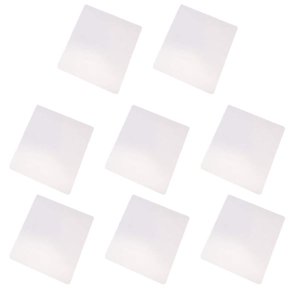 8pcs DIY Heat Transfer Blank Mouse Pad Computer Pad Mouse Mat (White, Black)