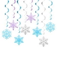 thumbnail image 5 of Set of 8 Christmas Swirls Snowflake Ornament Christmas Snowflake Swirls Decorations Beautiful Spirals Accent, 5 of 8