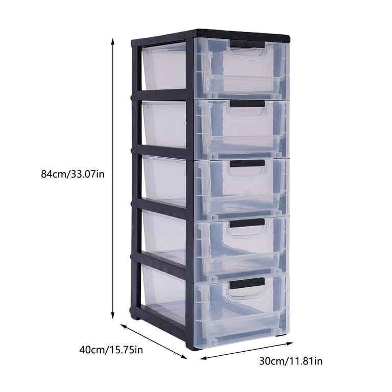 FETCOI 5 Layers Storage Cabinets 6 Drawer Plastic Cabinet Dresser