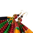 thumbnail image 5 of XIAOHUAGUA African Earrings for Women Trendy Large Black History Month Earrings Ankara Earring Dangle for Women, 5 of 5