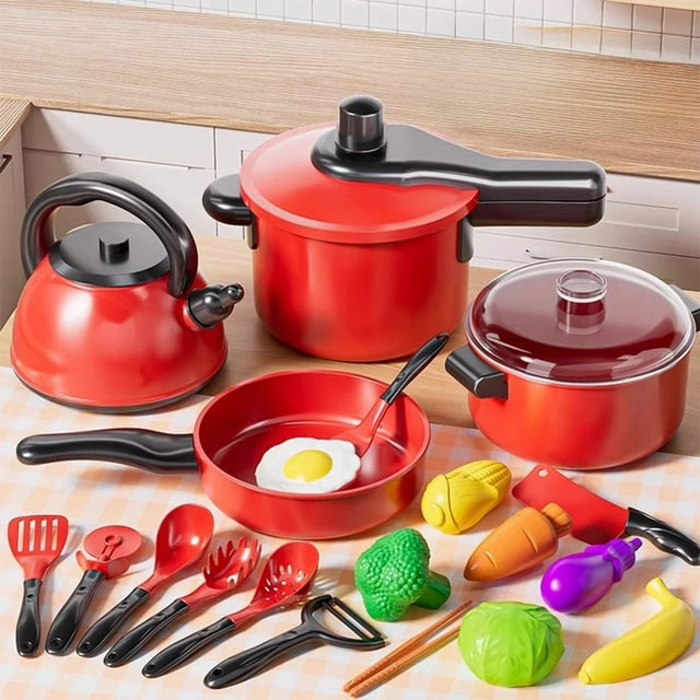 Kids Play Kitchen Toy Set,Pretend Cooking Play Toy,Realistic Kitchen Accessory Toy,Safe Educational Learning Toy,Immersive Role Play Toy,Durable Cleanable Kitchen Toy,Festival Birthday Gift Set