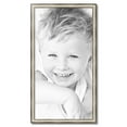 thumbnail image 2 of ArtToFrames 20" x 38" Antique Silver Panel Picture Frame, 20x38 inch Silver Wood Poster Frame (WOM-4760), 2 of 7