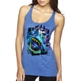 thumbnail image 1 of Great White Shark Species in Ocean | Womens Fishing Premium Tri-Blend Racerback Tank Top, Vintage Royal, Medium, 1 of 3