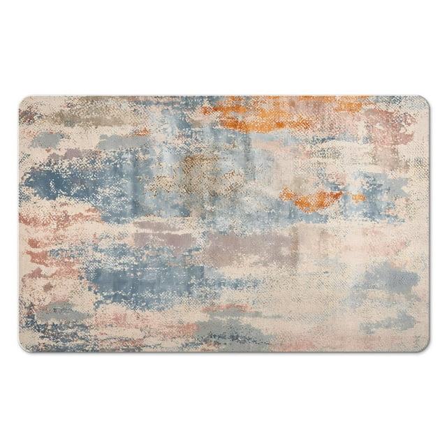 Non-Slip Modern Abstract Gray Area Rug, 20x32 inch - Washable Soft Throw Carpet, Perfect for Nursery, Bedroom, Dining and Living Room Decor - Adds a Comforting Feel to Any Indoor Space