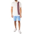 thumbnail image 5 of Gabicci Soda Stripe Polo Shirt, White, 5 of 6