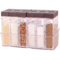 thumbnail image 1 of Juego de 6 saleros y pimenteros, caja de especias, caja de especias de plástico para acampar, para almacenar especias de cocina, 1 of 4