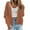 Coffee, variant on Women Cardigan Knit Open Front Sweater Long Sleeve Button Loose Short Outerwear Coats