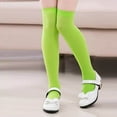thumbnail image 3 of Dance Socks over Shoes Girls over the Knee High Stocking High Long Socks -Thin Tights Boot Socks for Casual School Uniform Pilates Grip Socks Mint Green 13-15Y, 3 of 4