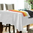 thumbnail image 5 of Yayeee Tablecloths 54" x 54" Rectangle Wrinkle Resistant Party Table Cover, Black Cat Rainbow, 5 of 8