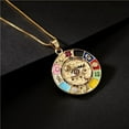 thumbnail image 3 of Pendant Amulet Magical Lucky Symbols Horus Eye,Golden Jewelry Vintage Powerful Gift for Women Men, 3 of 6