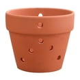 thumbnail image 4 of Maceta de cerámica roja con orificio lateral Maceta internacional Maceta de cerámica simple para quemar Maceta para flores Maceta para orquídeas Maceta para flores carnosas Maceta para flores de, 4 of 6