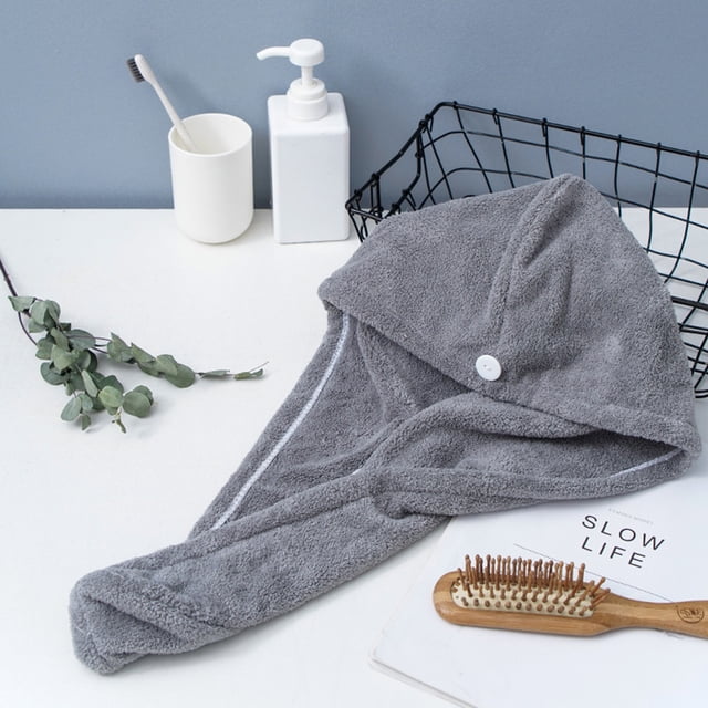 Microfiber Bath Towel Wrap Quick Drying Towel Cap Hat Soft Water Absorbent Hair Towel Wrap