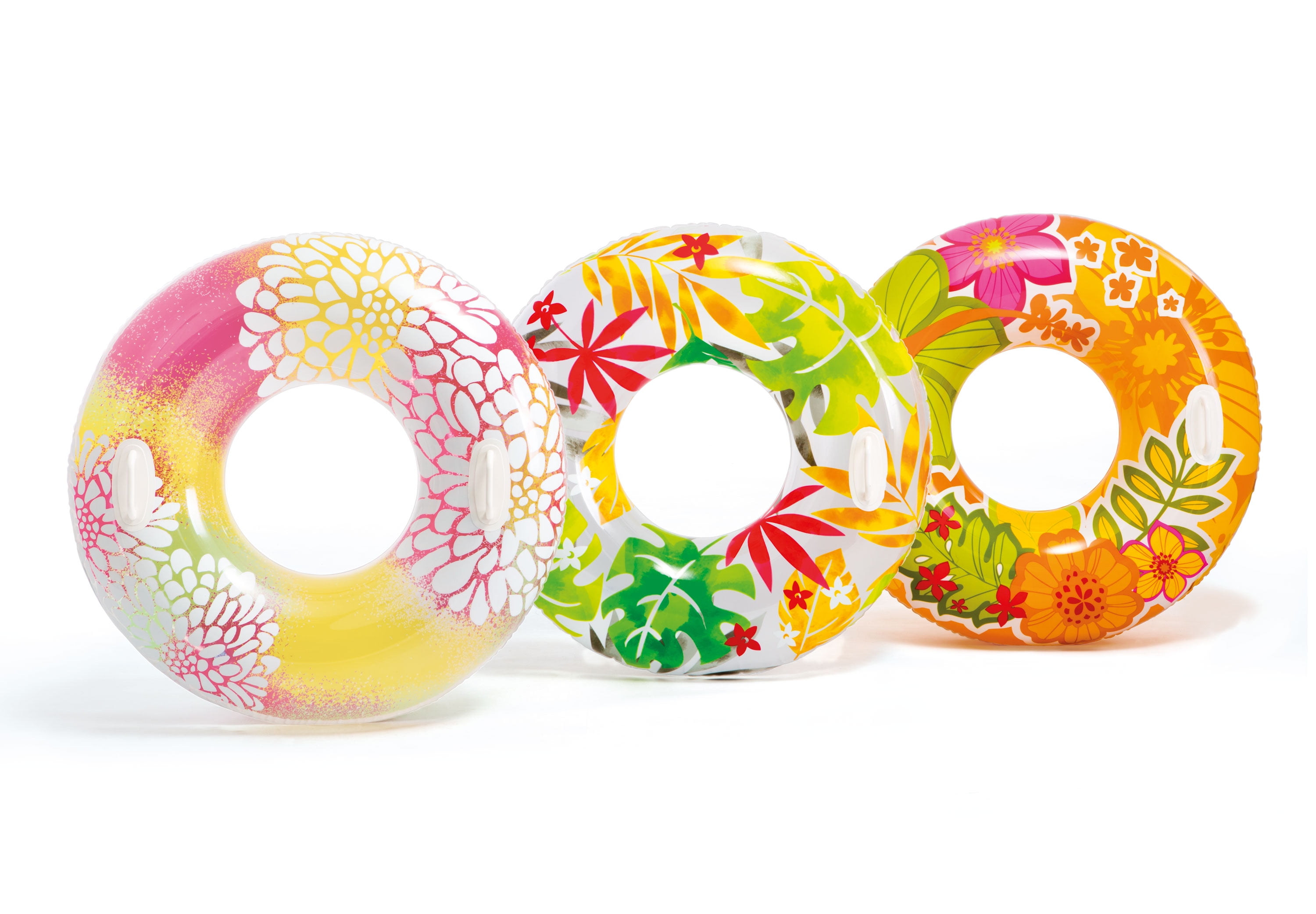 Intex Colorful Transparent Pool Float Ring Style 