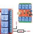 thumbnail image 4 of Inteprter Interruptor de Control de relé USB, accesorios mejorados de retardo de tiempo de 12V, instalación práctica, controlador inteligente de 8 Electrónica miscelánea, 4 of 6