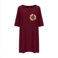 thumbnail image 4 of IROINNID Summer Dresses for Women 2024, Plus Size Summer T-shirt Dresses for Women with Short Sleeve and Round Neck Printed Casual Outfits Dress, 4 of 4