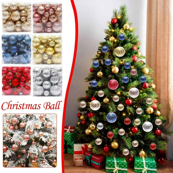 Christmas Ornaments Balls 1 Box Of 50pcs Christmas Set Christmas Tree Window Display Shopping Mall Decoration Pendant Up to 25% Off