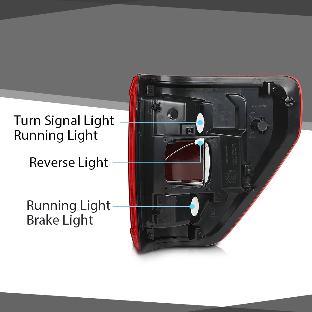 Left Driver Tail Light Lamp W/Blind Spot Fit For 2021-2023 Ford F150 F-150 XLT