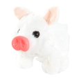 thumbnail image 2 of Walking Spotted Pig Pet Piggy Interactive Crawling Piglet Electronic Plush Toy Pig Oink Twitch Nose Wag Tail Animated Gifts for Toddlers Birthday, 7'' White, 2 of 6