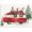 Christmas Gnome, variant on Pink Christmas Canvas Wall Art - Set of 4 Snowman, Deer, Christmas Tree and Truck Christmas Poster Art Print - Aesthetic Xmas Holiday Painting Room Decor for Living Room Bedroom (12"X12"X4PCS)