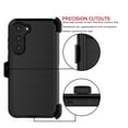 thumbnail image 5 of For Samsung Galaxy S23 2023 61" Case, Heavy Duty Rugged Defender Case with [Belt Clip Holster] [Built in Screen Protecotr], Shockproof Full Body Protection Kickstand Cover, Black, 5 of 8