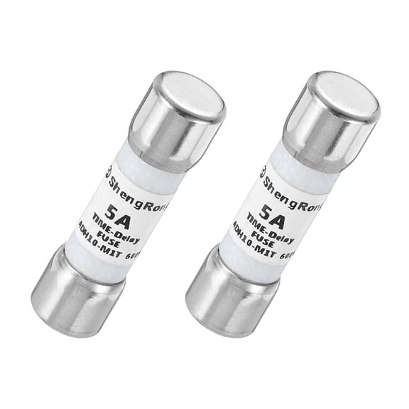 600V 5A Time Delay Fuse Glass Fuses Current Limiting Protection Cartridge Fuse for DIY Inverter Circuit Board 2Pack