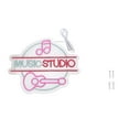 thumbnail image 2 of Letrero LED Regulable Para Estudio De Música, Letrero De Estudio De Música Dinámico Y Llamativo Para Pared Para Amantes De La Música, 2 of 7