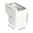 thumbnail image 3 of 9L Wall Mounted Trash Can White Large Capacity Saving Sturdy Stylish Design Hanging Garbage Can With Lid For Home Kitchen,A Trash Can Clearance, 3 of 5