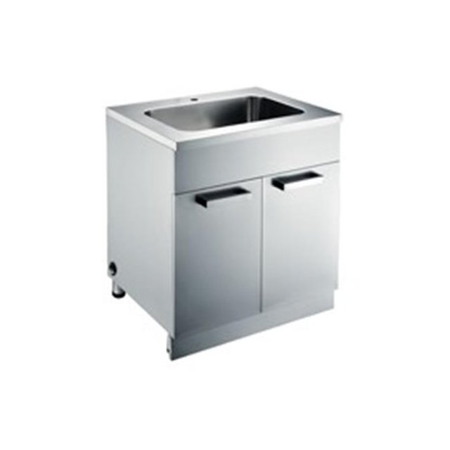 Dawn Kitchen SSC3036 Stainless Steel Sink Base Cabinet With Built In Garbage Can