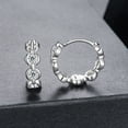 thumbnail image 2 of Chain-Link Clip-On Earrings  925 Sterling Silver Minimalist Elegant Everyday Wear, 2 of 9