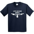 thumbnail image 3 of Inktastic Life Behind Bars Mountain Bike Youth T-Shirt, 3 of 5