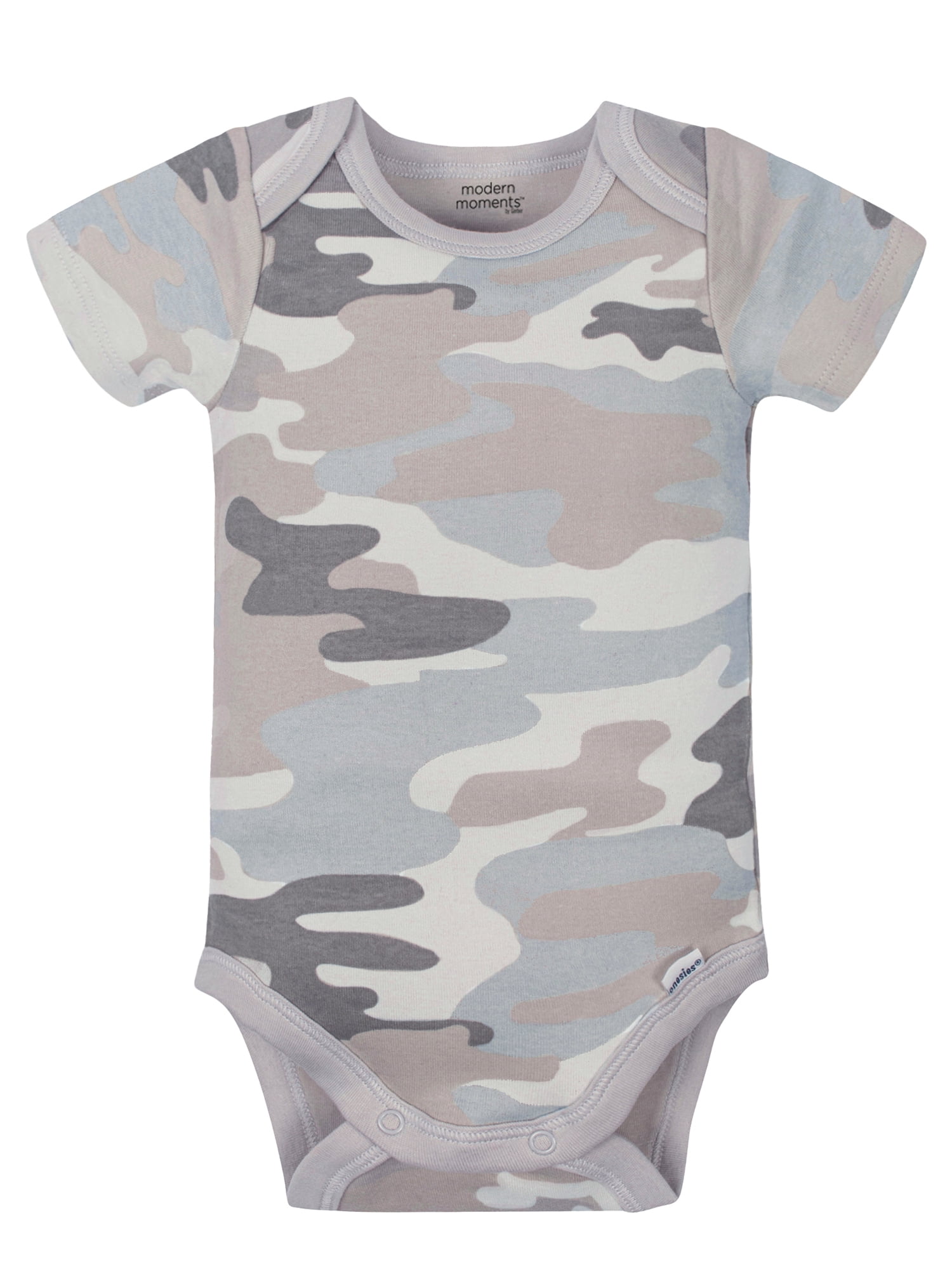 Modern Moments by Gerber Baby Boy Short Sleeve Onesies Bodysuits, 4-Pack, (Newborn-24 Months)