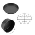 thumbnail image 2 of Pièces d'Accessoires pour Friteuse à Air Chaud, Ensemble d'Accessoires pour Friteuse à Air, Ensemble d'Accessoires pour Friteuse à Air 8 Pouces Garde au Chaud Cuisine pour Rôtir Friture à Air, 2 of 8