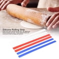thumbnail image 1 of Shanbor Silicone Rolling Strip, Durable Professional Measuring Dough  Pin Guides  Pies Baking, Red+White+Blue, 1 of 8