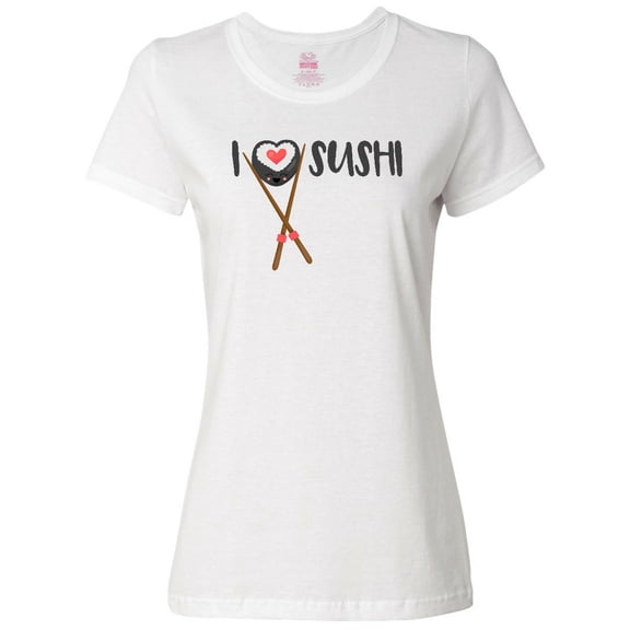 Inktastic Kawaii I Love Sushi Women's T-Shirt