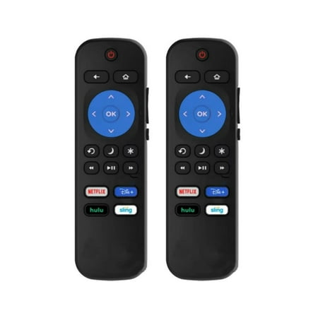 (2 Pack) New Replacement Remote Control for All Westinghouse Roku TV with Netflix, Disney, Hulu, Sling App Buttons