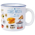 thumbnail image 1 of Silver Buffalo Gilmore Girls Luke's - Taza de cerámica para campista con estrellas huecas, 20 onzas, 1 of 7