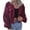 Red, variant on Scyoekwg Fall Coats for Women Ladies Fashion Solid Color Corduroy Jacket Drop Shoulder Long Sleeve Short Coat Fall Clothes Pink XL