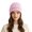Pink, variant on MEICHEN Halloween Cute Ghost Embroidered Beanie Hats for Women Fashion Cartoon Knit Skull Caps