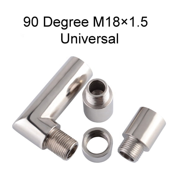 Exhaust Gas Spacer Sensor Angled Extender 90 Degrees Bung Extension M18 X 1.5