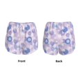 thumbnail image 3 of Balery Winter With Snowflakes Pantalones cortos deportivos para mujer con forro y dos bolsillos, elásticos, para entrenamiento, gimnasio, yoga-Medium, 3 of 7