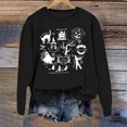 thumbnail image 2 of WEAIXIMIUNG Sweatshirts à Col Rond pour Femmes Pull à Capuche Imprimé Lettre pour Automne et Hiver, 2 of 3