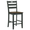 thumbnail image 3 of Furniture of America Donia Wood Counter Chair- Set of 2, Antique Gray, 3 of 7
